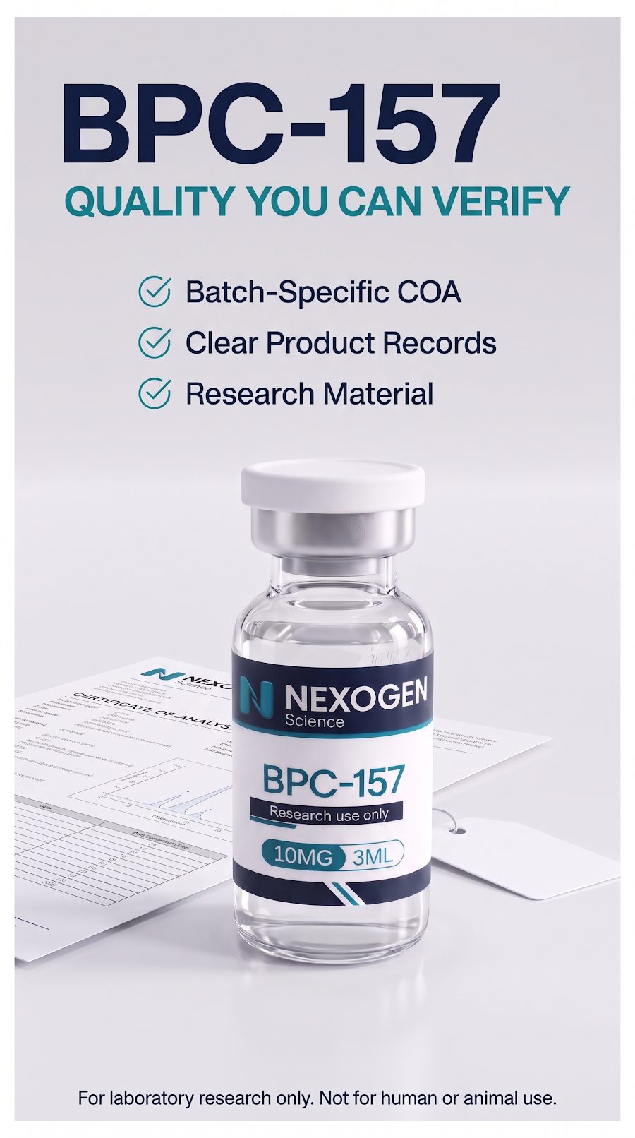 BPC-157 static: Quality you can verify, batch-specific COA