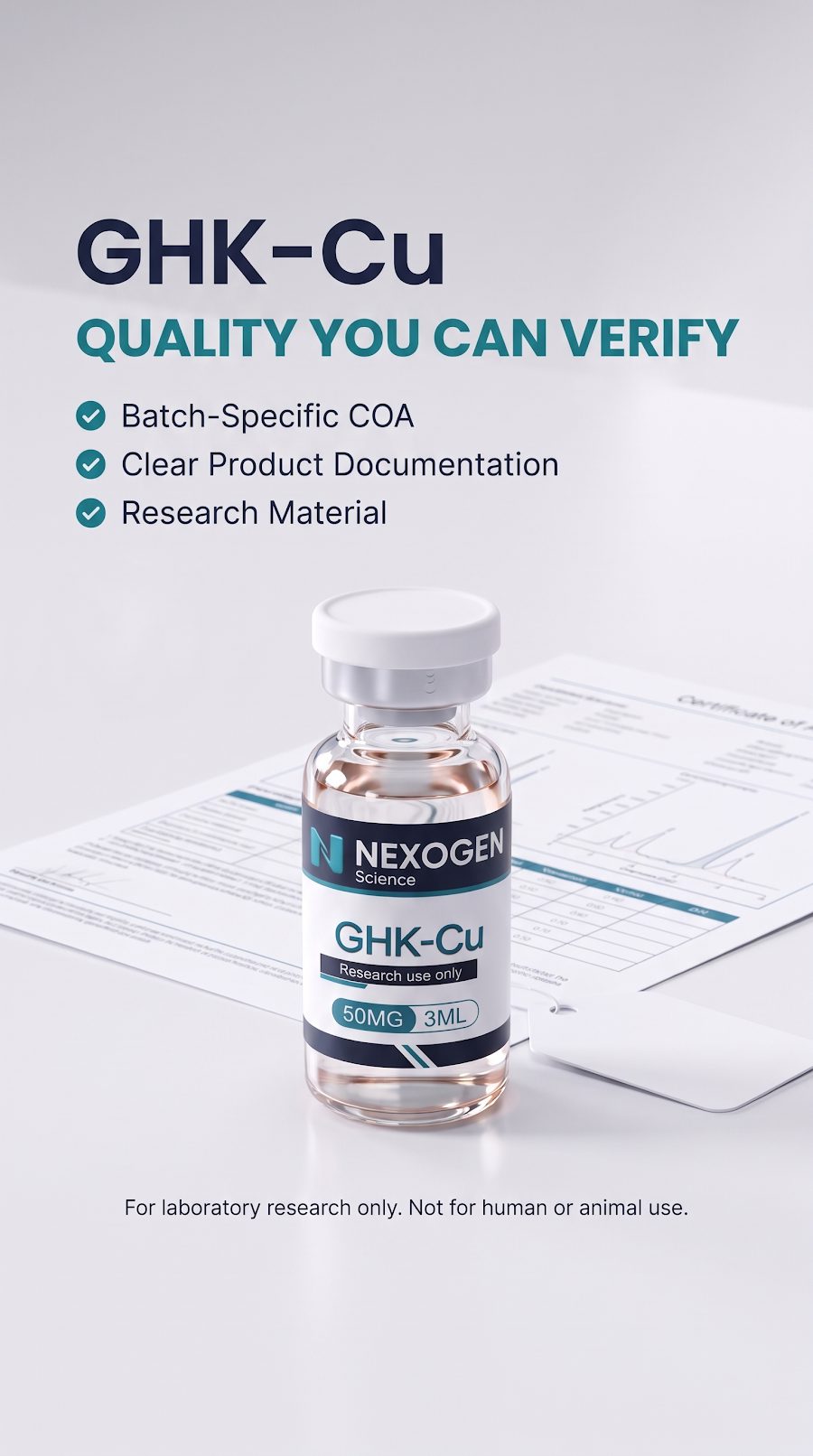 GHK-Cu static: Quality you can verify