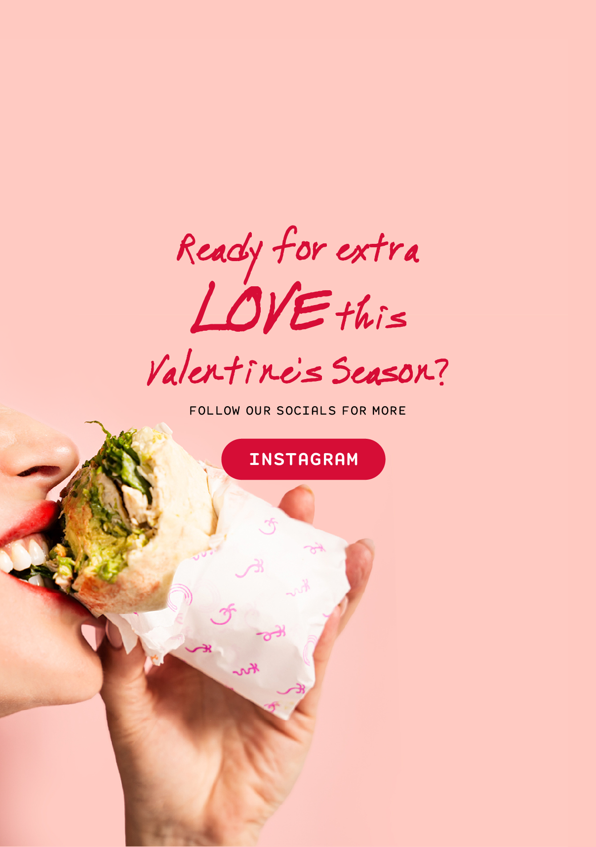 image of two hands holding two new wraps with copy that says double drop!