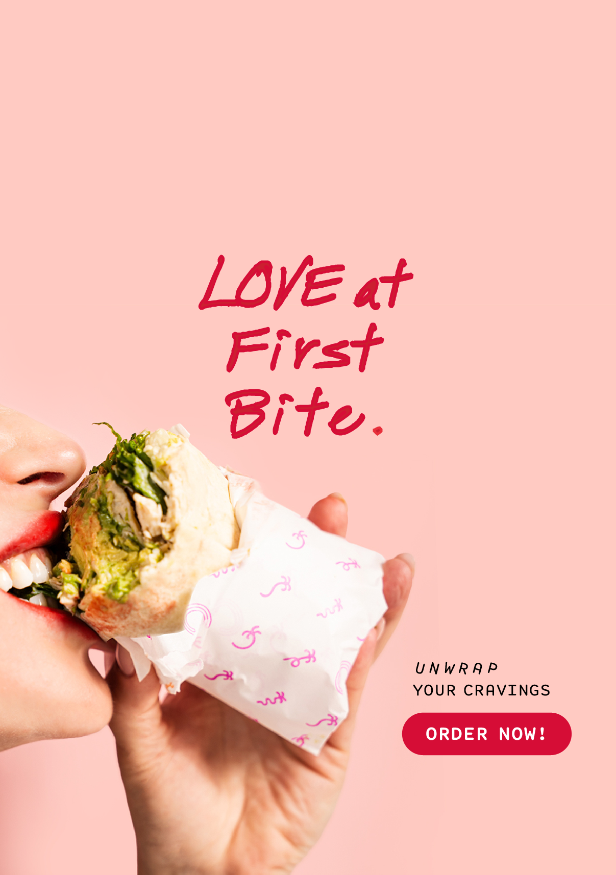 image of two hands holding two new wraps with copy that says double drop!