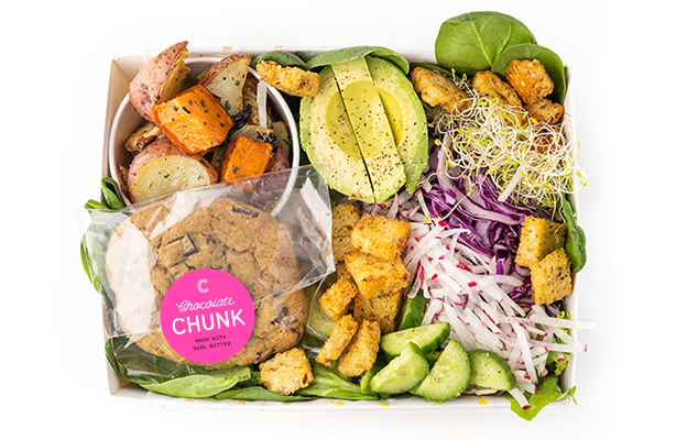Salad + Cookie Add Side 3.00 (shown above)