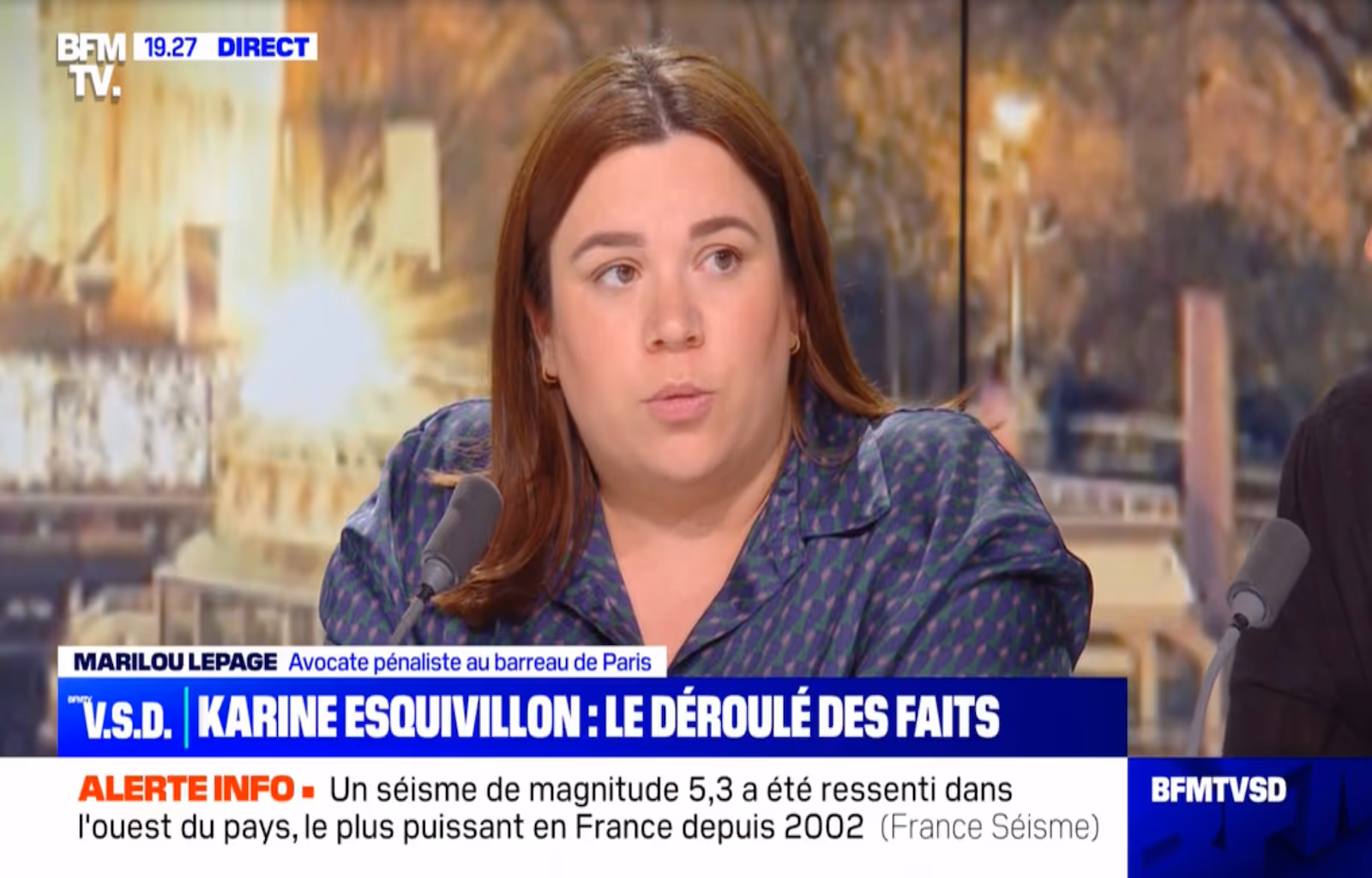 Maitre Marilou Lepage dans les médias sur BFMTV