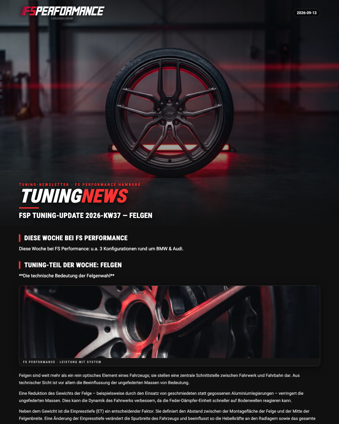 FSP Tuning-Update 2026-KW37 — Felgen