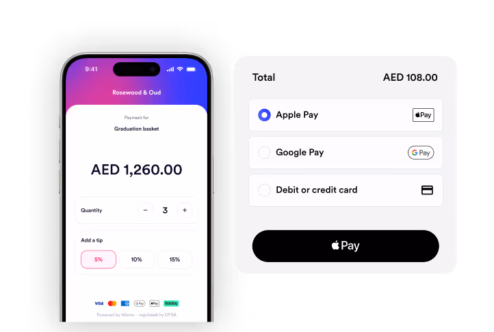 A cell phone with a credit card on the screen.