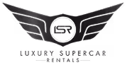 Logo for Luxury Supercar Rentals featuring stylized wings and the letters 'LSR' in the center.