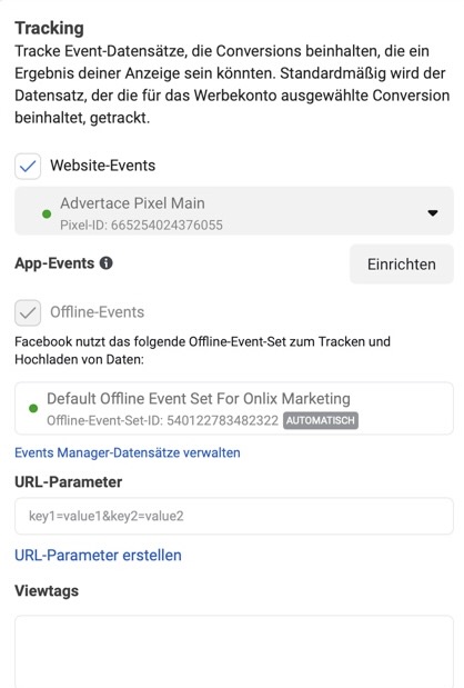 Das Tracking für deine Instagram Ads einrichten