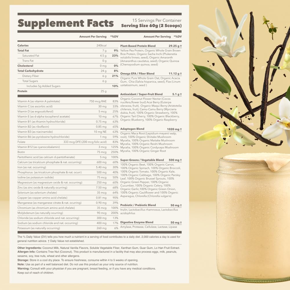 Ka Chava Supplement Facts