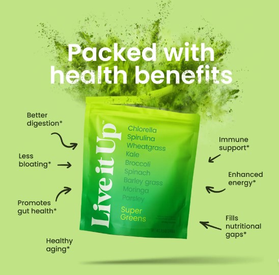 Live it Up Supergreens Benefits