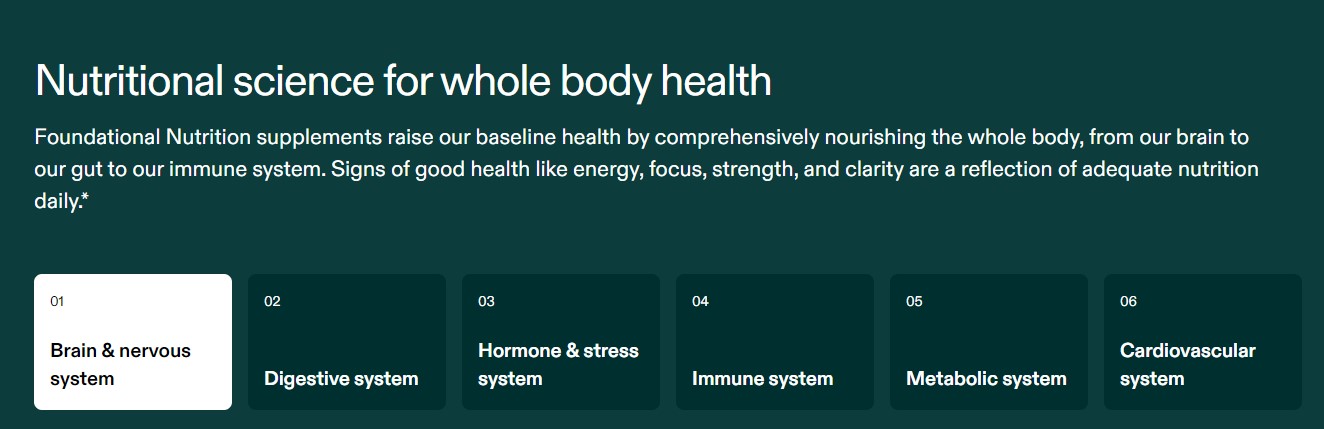 AG1 Purported Benefits