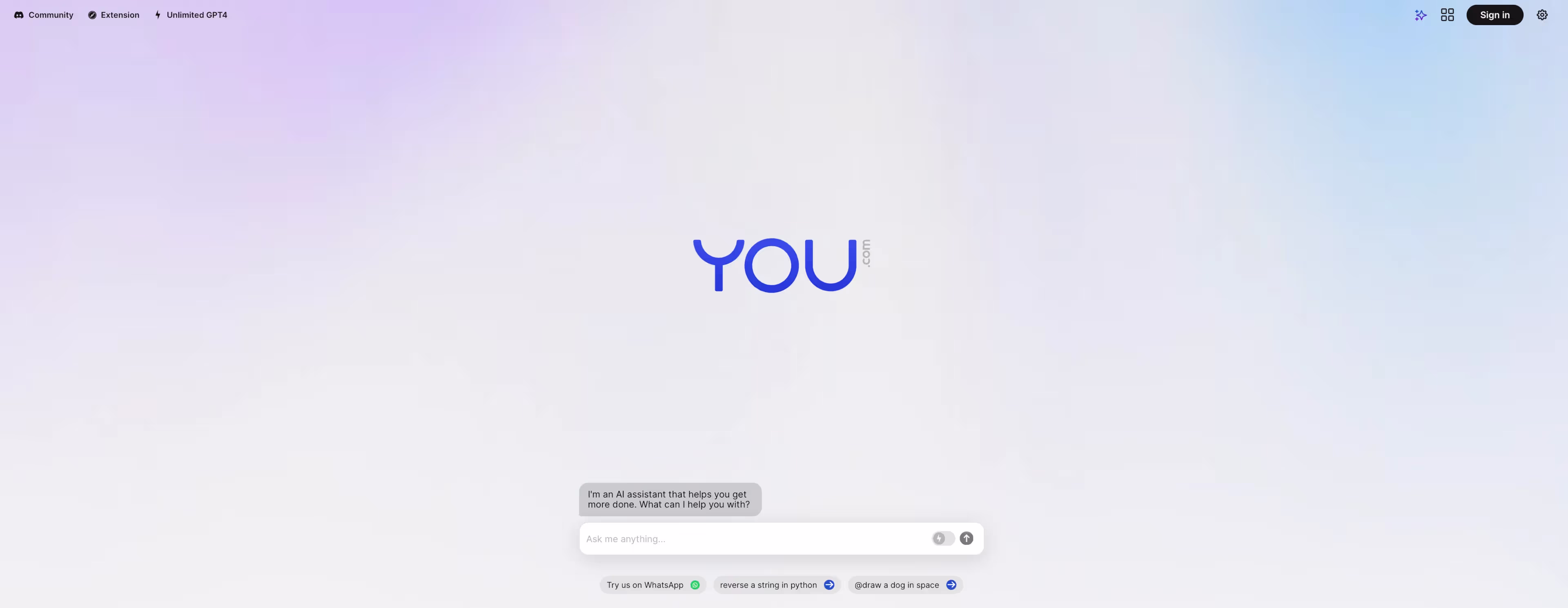You.com search engine 