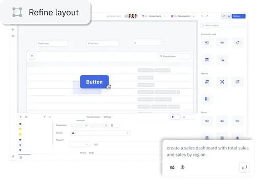 tooljet template dashboard