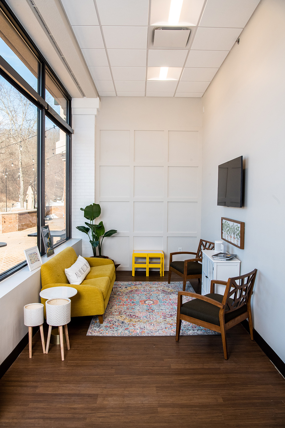 Dentist with patient