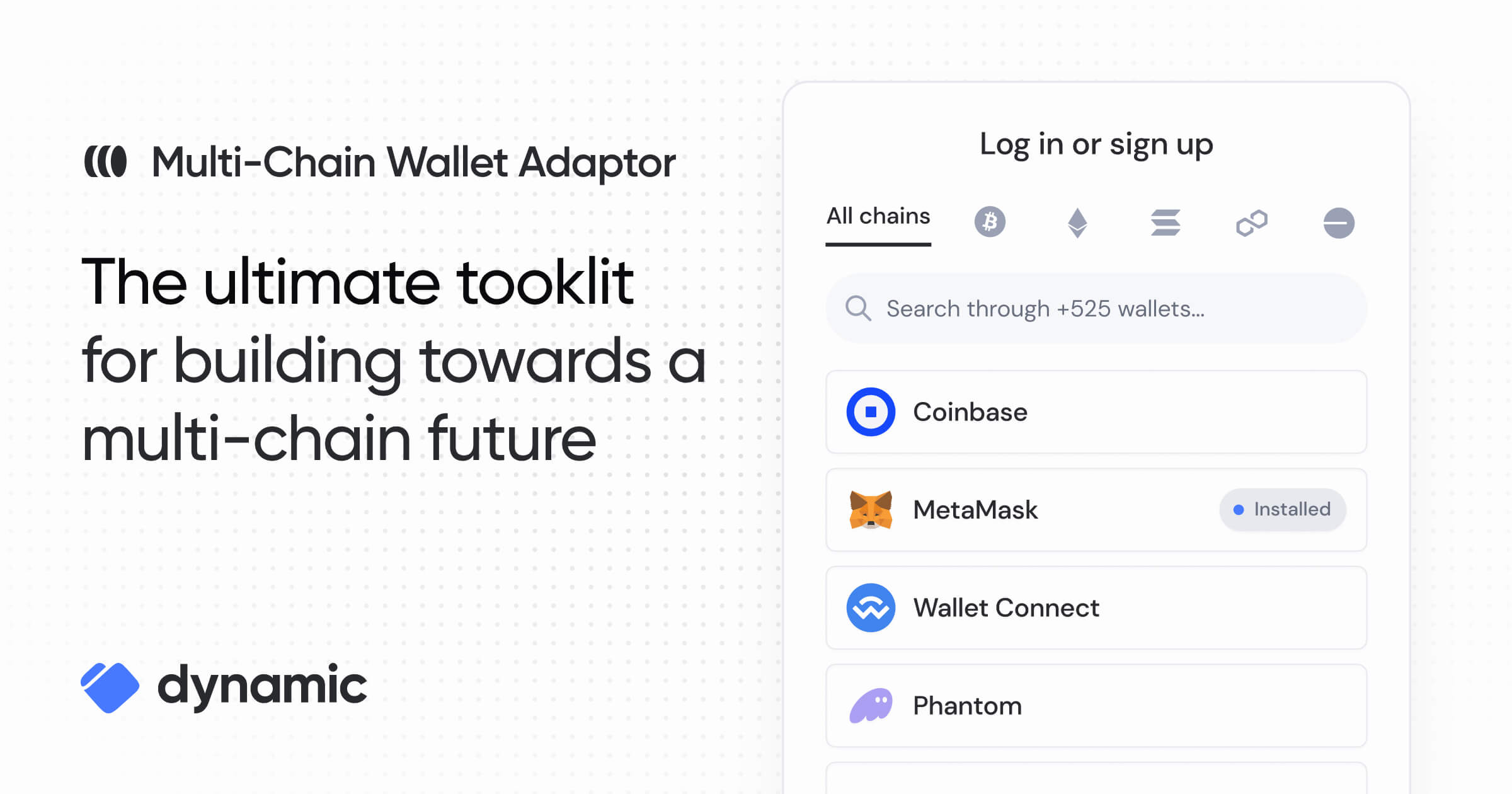 Multi-Chain Wallet Adapter – Connect 500+ External Wallets Across Chains