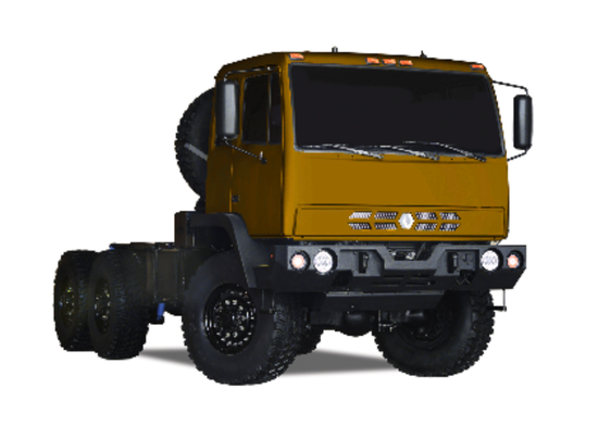 Rendering of Acela Monterra 6x6 chassis highlighting rugged, high-mobility platform for heavy-duty emergency and off-road applications