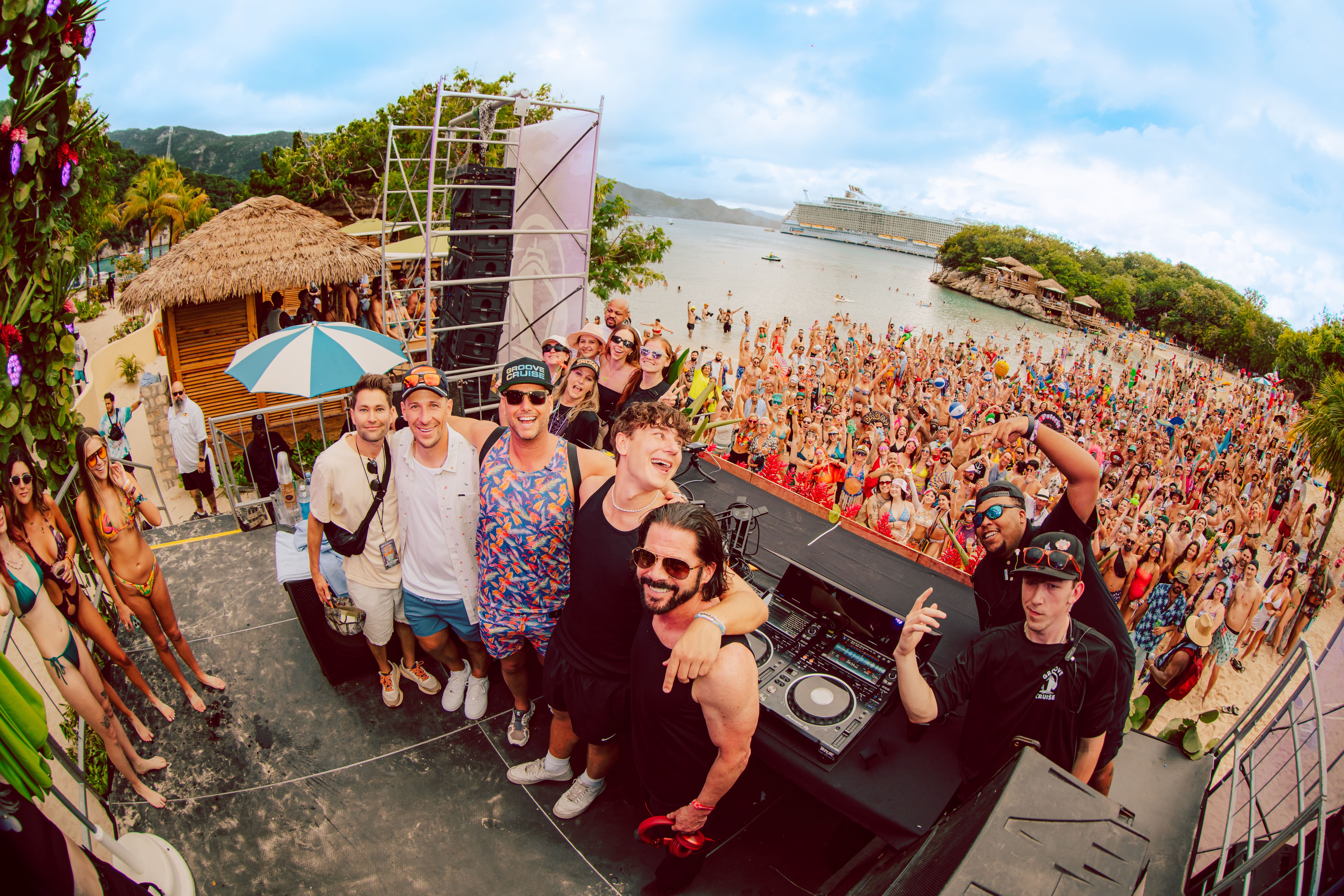 Groove Cruise beach party where music transforms memories