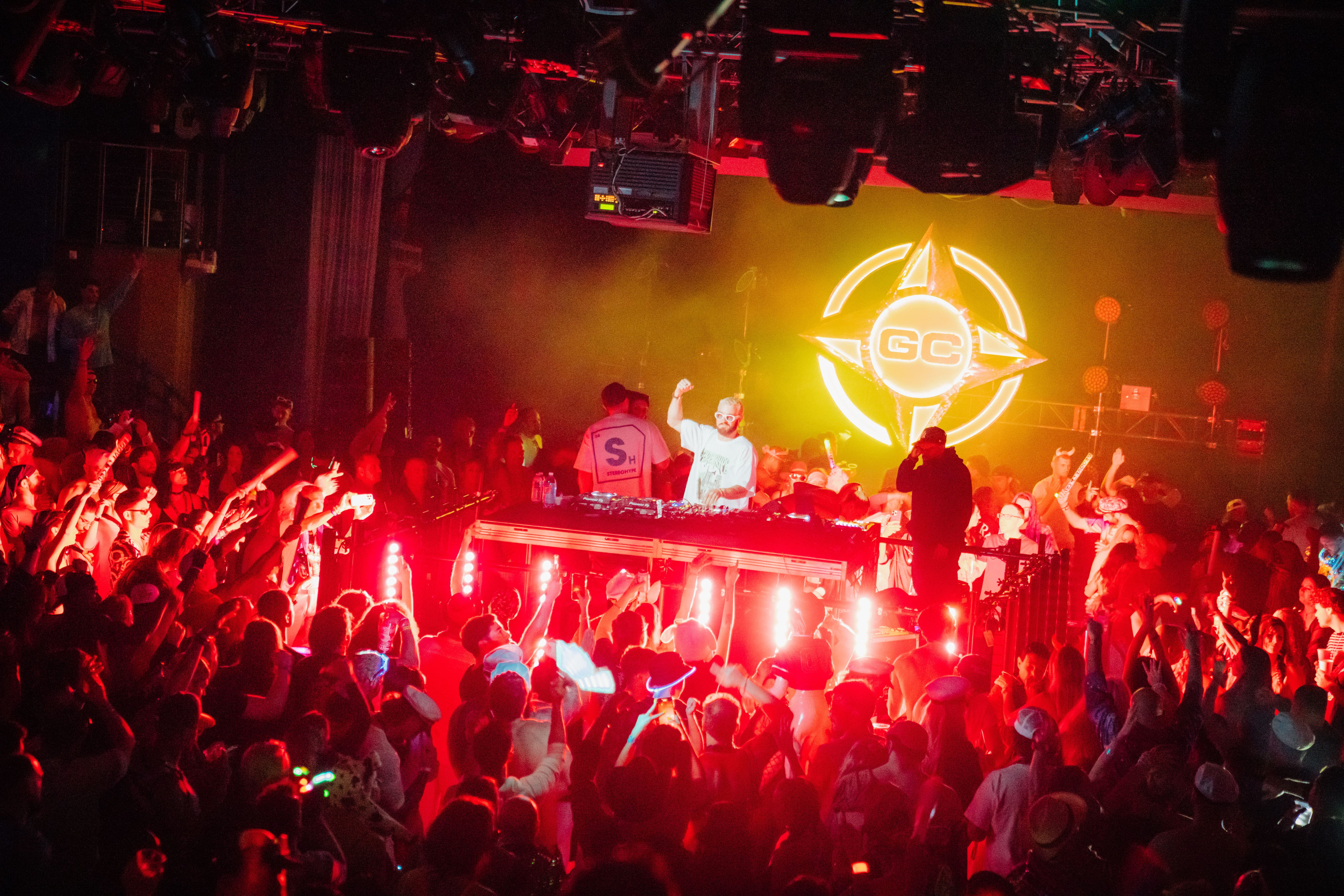 Nonstop EDM sets on Groove Cruise festival ship under LED lights