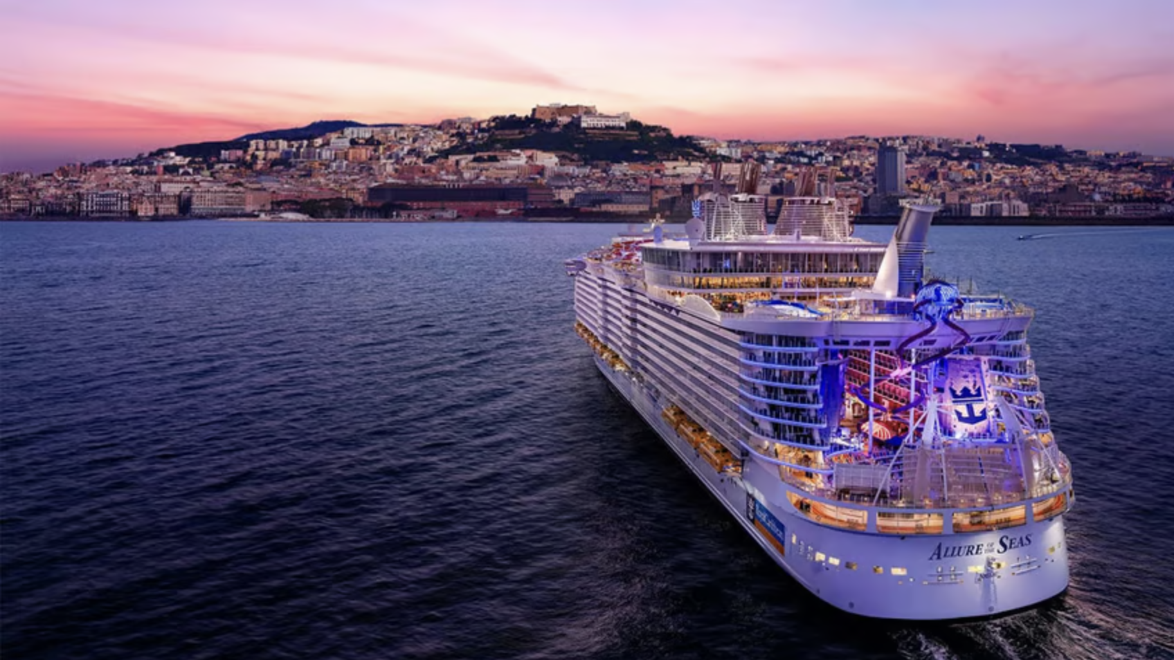 Sunset over the Caribbean from Allure of the Seas on Groove Cruise