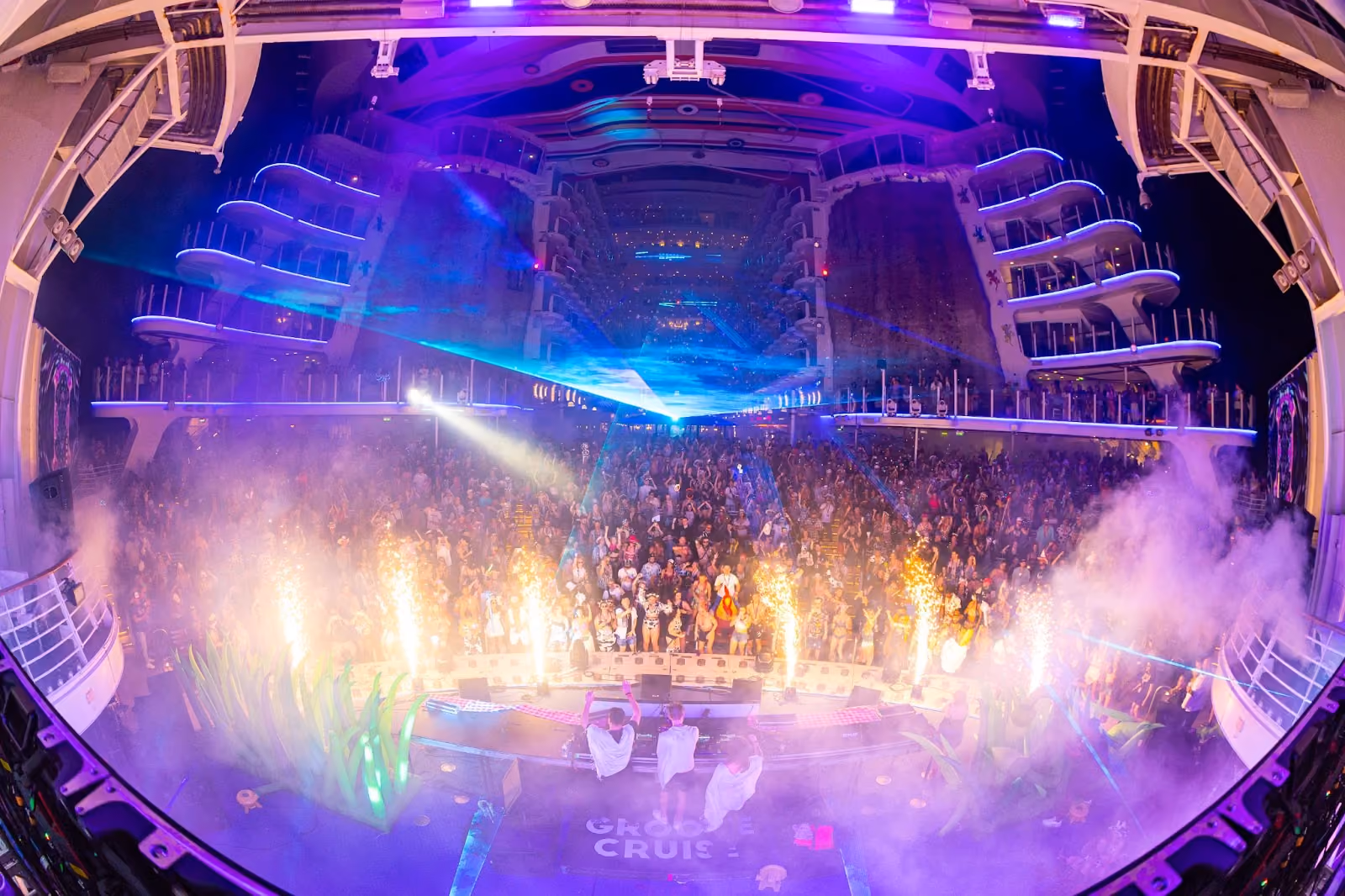 DJ set on Groove Cruise with full production on Royal Caribbean’s Allure of the Seas