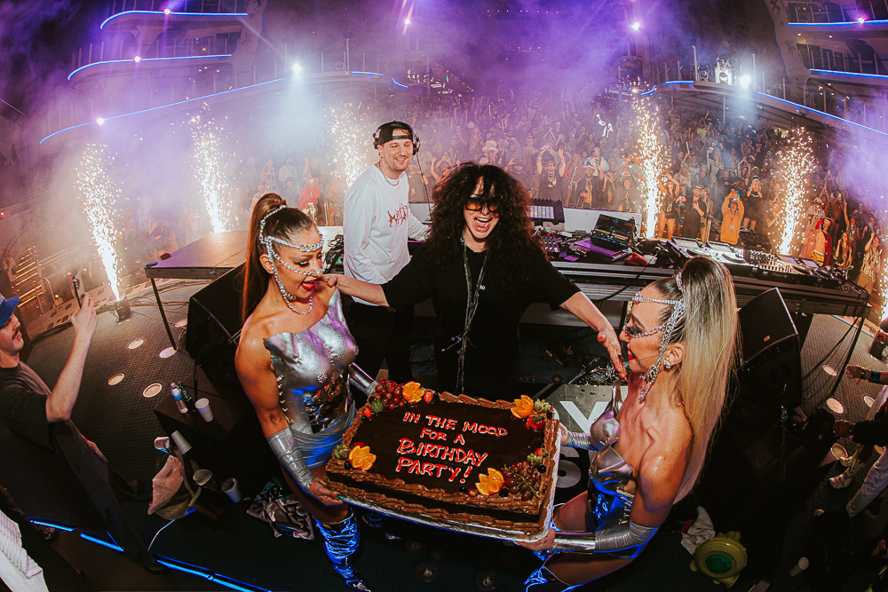 Nicole Moudaber’s birthday celebration in Studio B on Groove Cruise Miami 2025