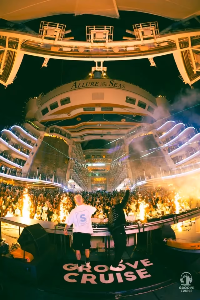 DJs performing on Groove Cruise 2025 aboard the Allure Of The Seas