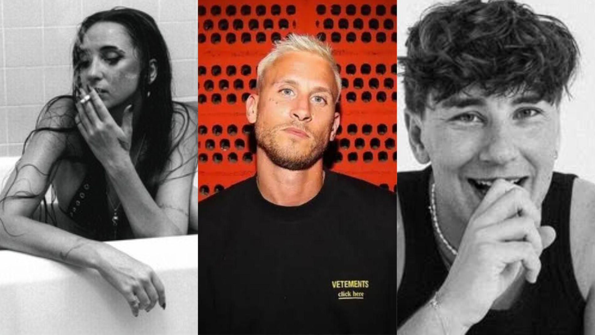 Press photos of Groove Cruise lineup artists Sarah de warren, Eli Brown, and BUNT.