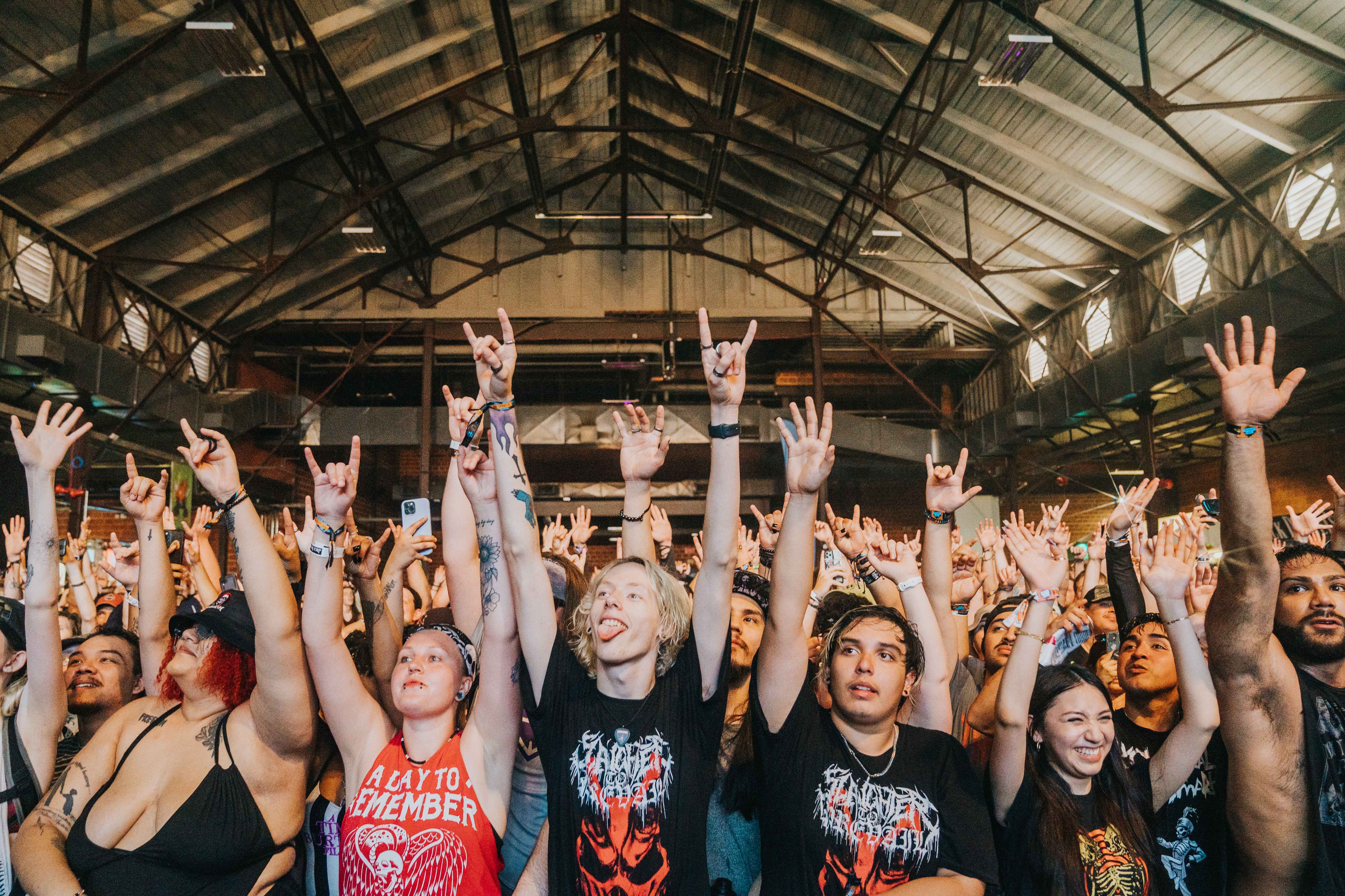 Emo and pop-punk fans at So What?! Music Festival