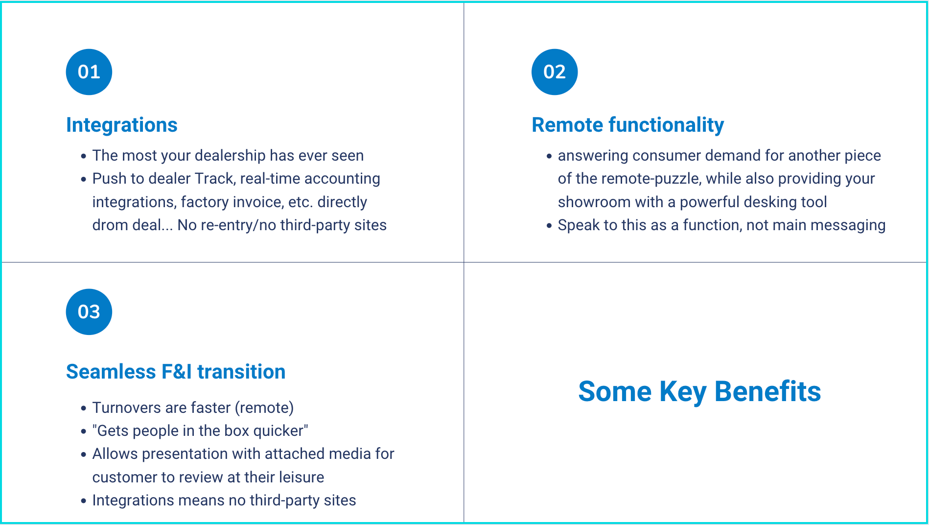 Benefits of the new desking product