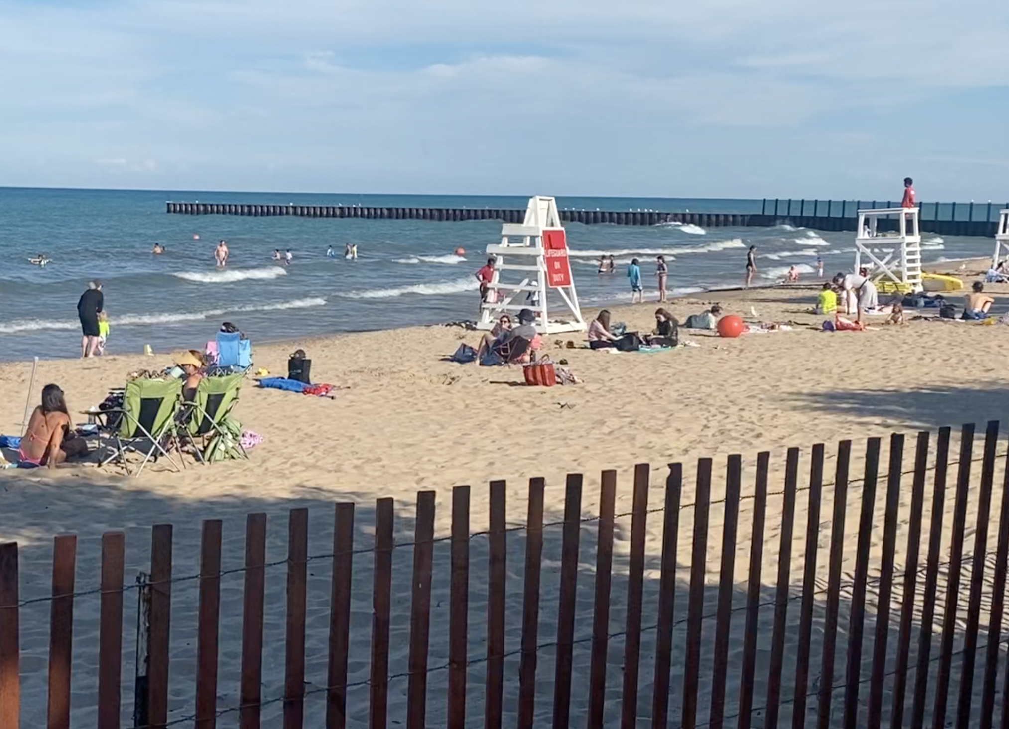Lee Street Beach, evanston