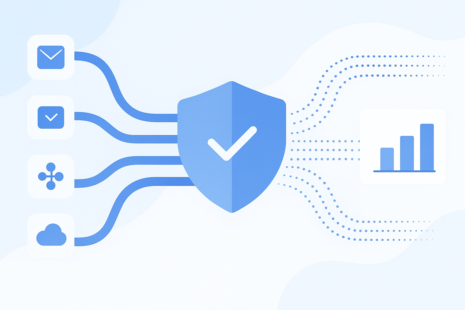 Flow diagram of data sources entering a proxy that anonymizes information before analytics platform