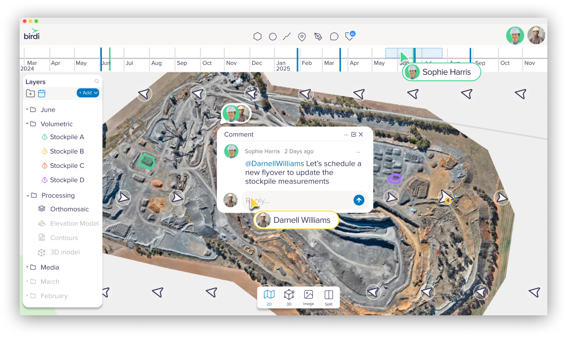 Compare your GIS data across time with Birdi