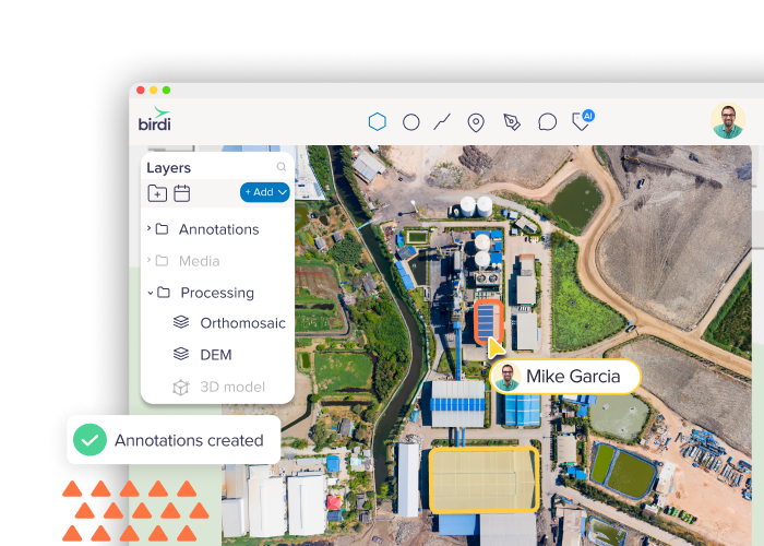 Upload a range of geospatial data types into Birdi