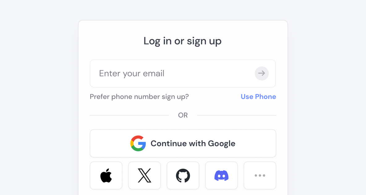Aptos - Email and Social Login