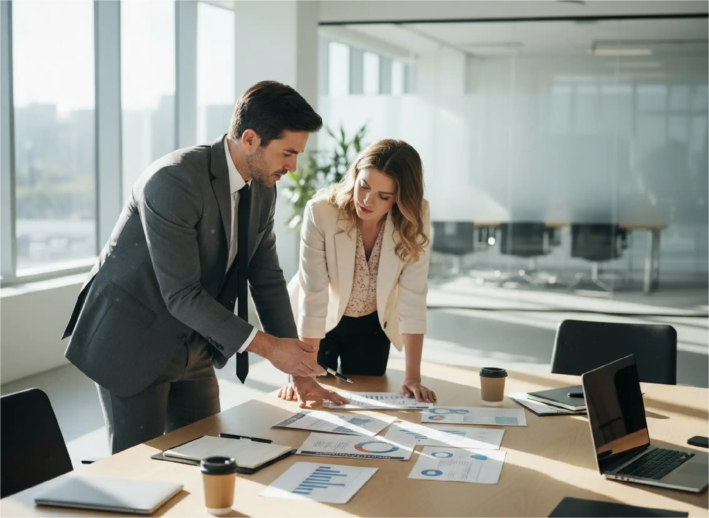 Poignées de main illustrant le rapprochement de 2 marques