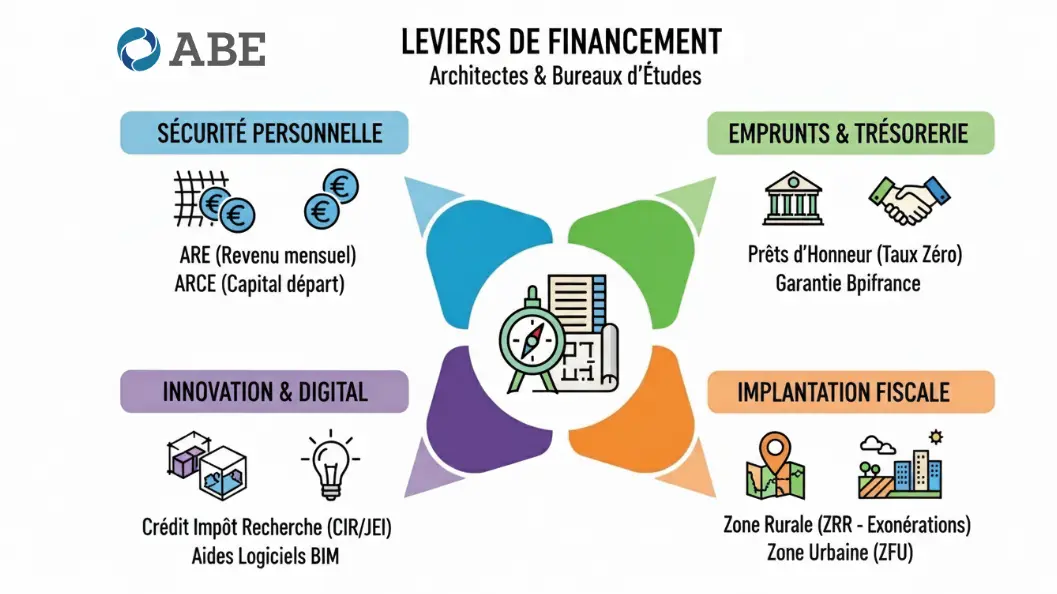 Les aides financières pour créer un bureau d'études ou un cabinet d'architecture