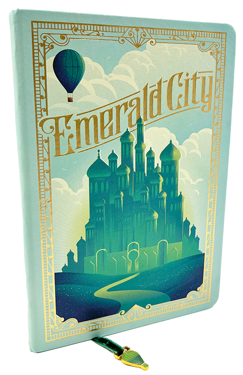 Wicked: Emerald City Journal with Ribbon Charm