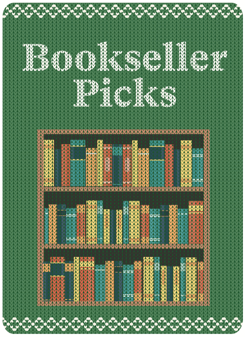 Bookseller Picks Genre image using a sweater motif.