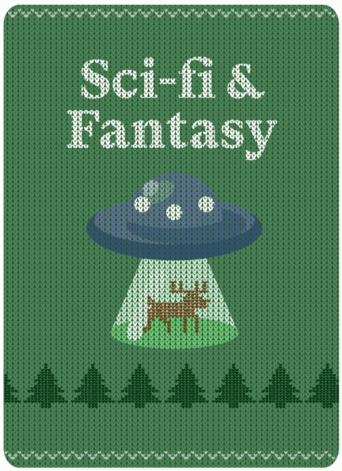 Sci-Fi & Fantasy Genre image using a sweater motif.