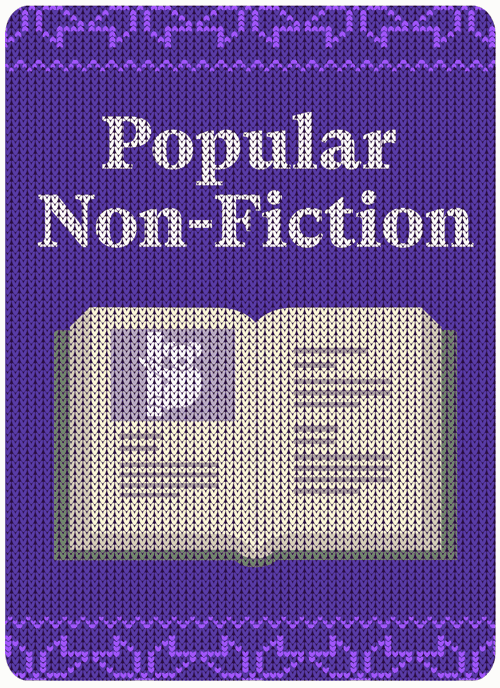 Popular Non-Fiction Genre image using a sweater motif.
