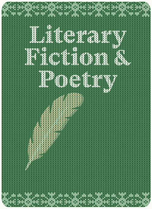 Literary Fiction & Poetry Genre image using a sweater motif.