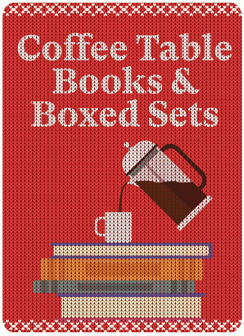 Coffee Table Books & Boxed Sets Genre image using a sweater motif.