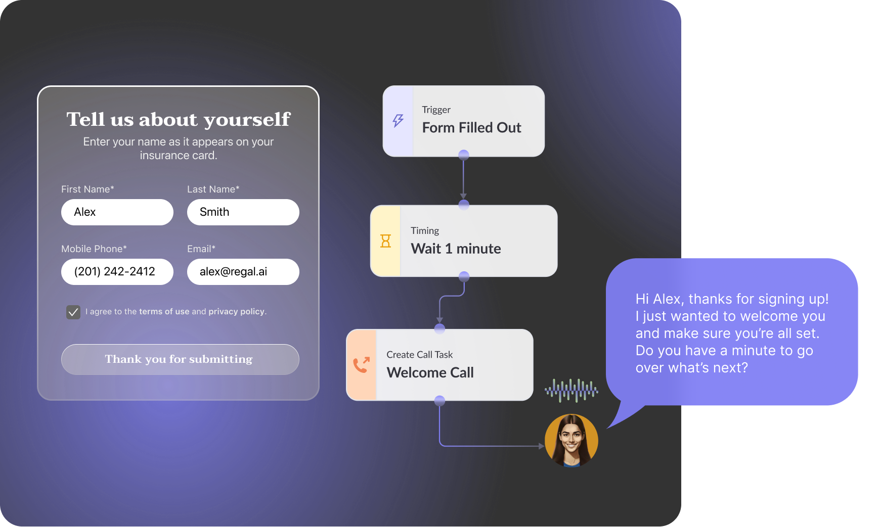 When working with an AI Voice Agent Builder the first step is to define the blueprint