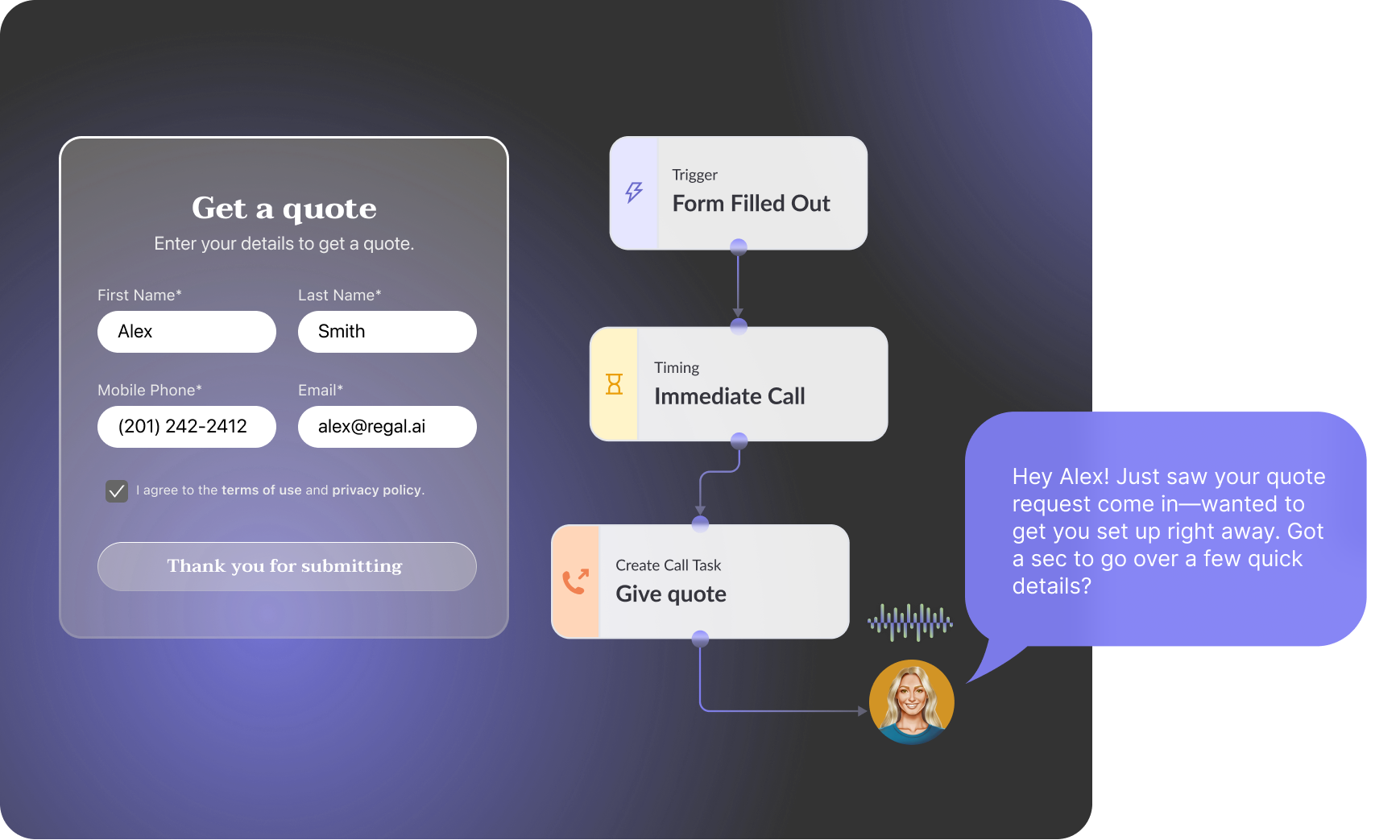 When working with an AI Voice Agent Builder the first step is to define the blueprint