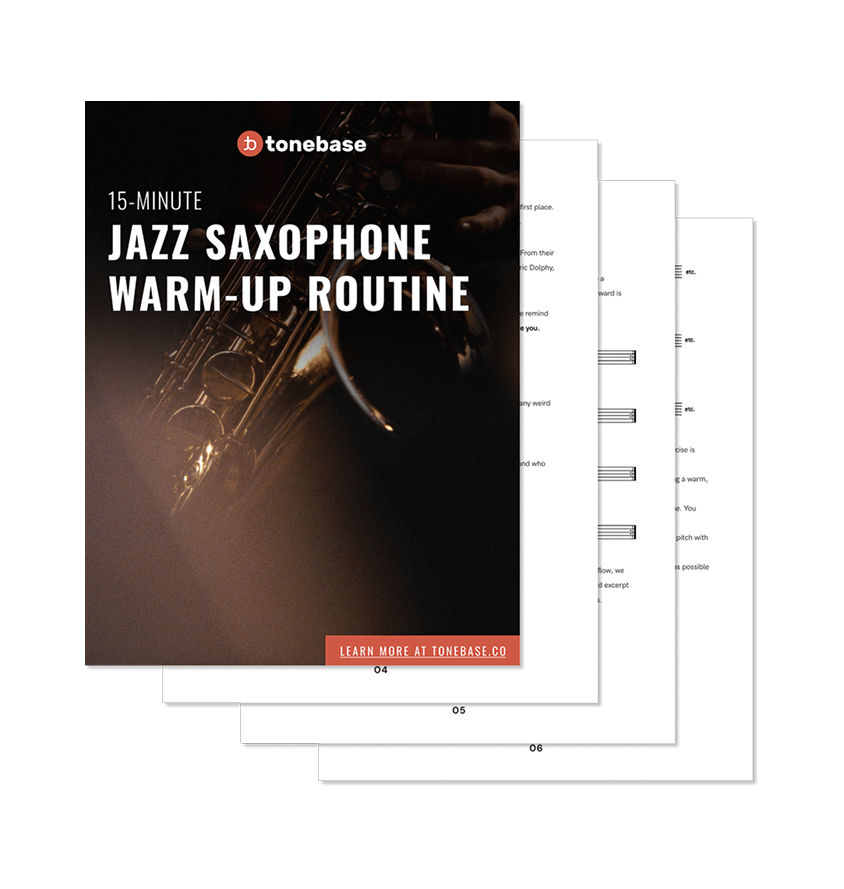 Free PDF: The 15-Minute Jazz Saxophone Warm-Up