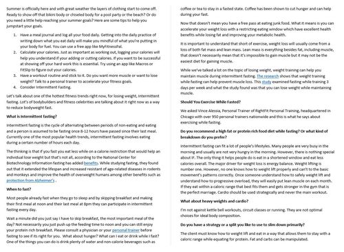 A screenshot of web page