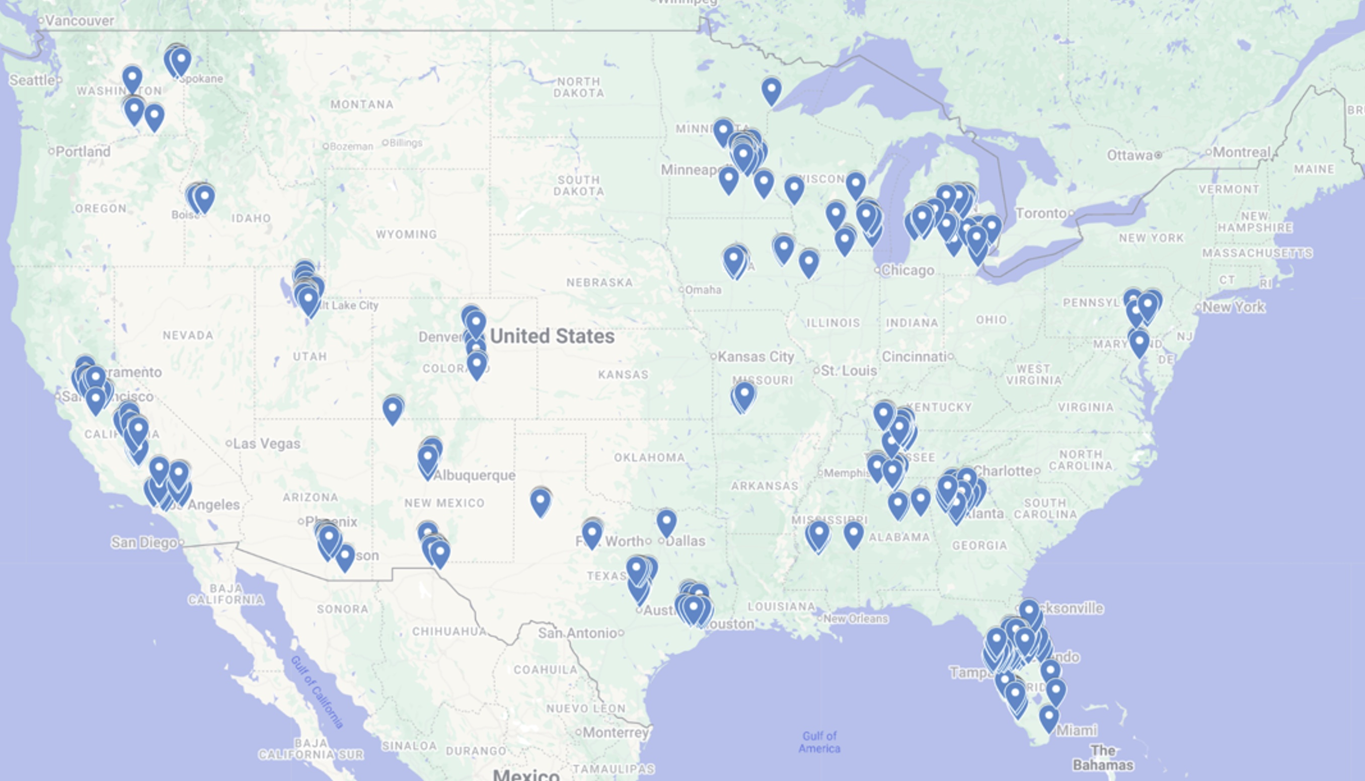 Mister car wash current site map