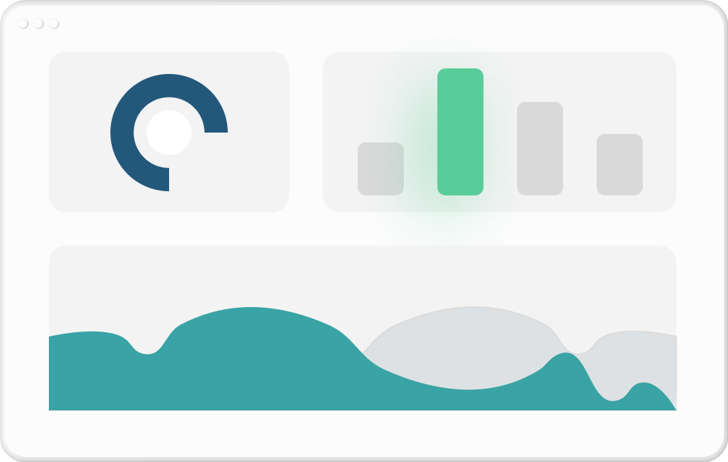 Analytics dashboard.