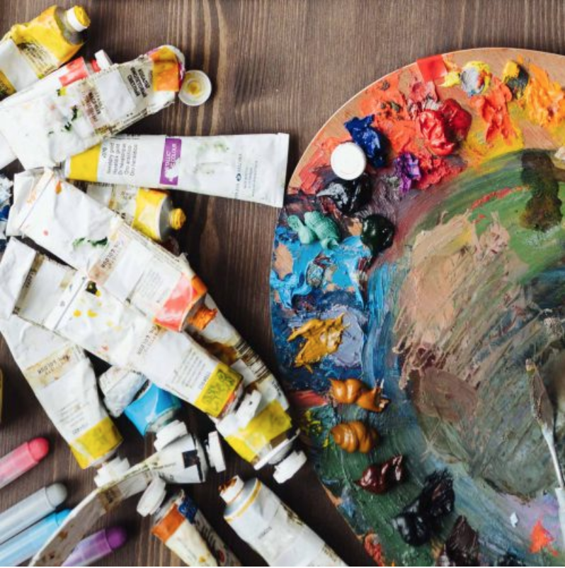 Colorful painting of boats on water by artist André Derain, who we will study in the "Fauve Landscapes" course