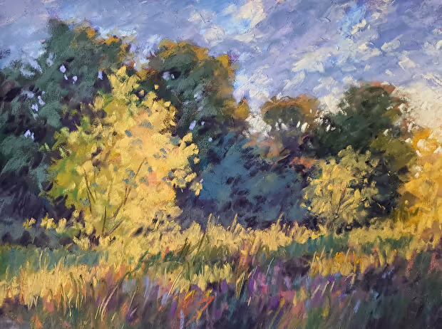 Colorful painting of boats on water by artist André Derain, who we will study in the "Fauve Landscapes" course