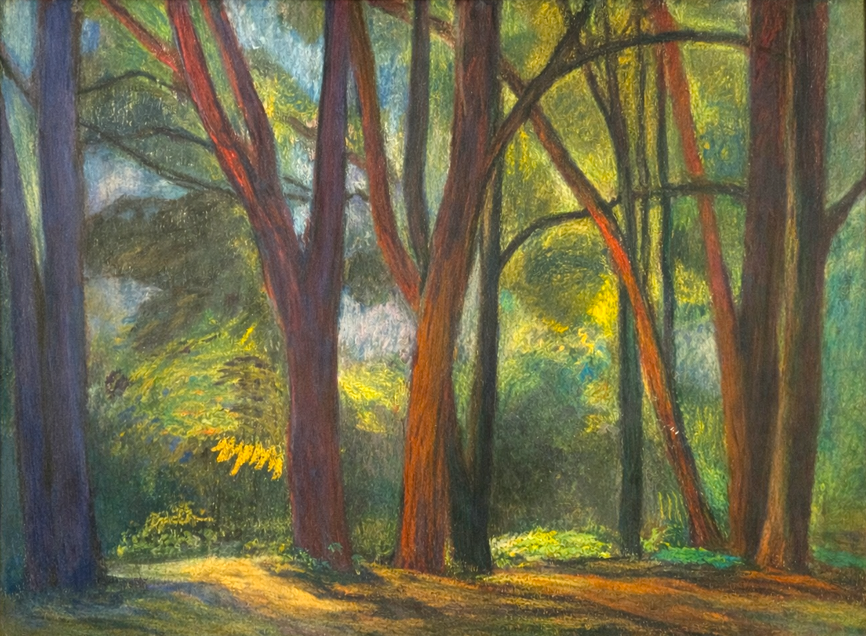 Colorful painting of boats on water by artist André Derain, who we will study in the "Fauve Landscapes" course