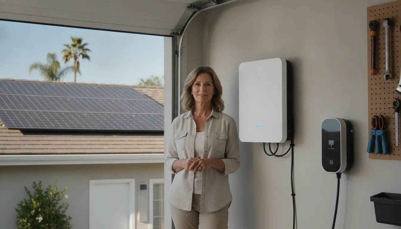 California home battery backup system for outage preparedness